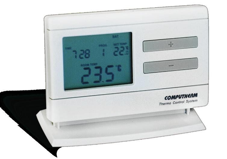 A szobatermosztátok utasítására vezérli a kazánt és parancsot ad a termosztátokhoz tartozó fűtési zónaszelepek (max. 4 zóna) nyitására/zárására.