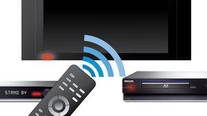Az EasyLinknek köszönhetően több készüléket, pl. DVD lejátszókat, Blu-ray lejátszókat, soundbar hangsugárzót, házimozit, TV-ket stb. vezérelhet egyetlen távvezérlővel.