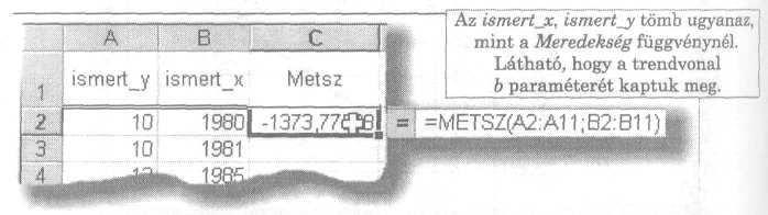 Ha az ismert_x vagy az ismert_y üres, esetleg eltérı mérető, akkor a függvény eredménye hibaérték lesz. Mértani. közép(szám1;szám2;.