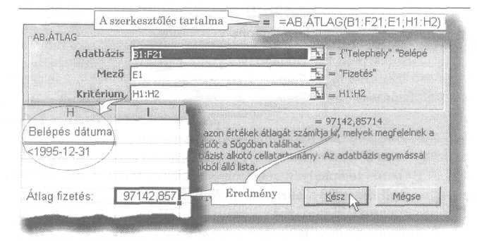 rátérhetünk a konkrét adatbázis függvényekre. AB.