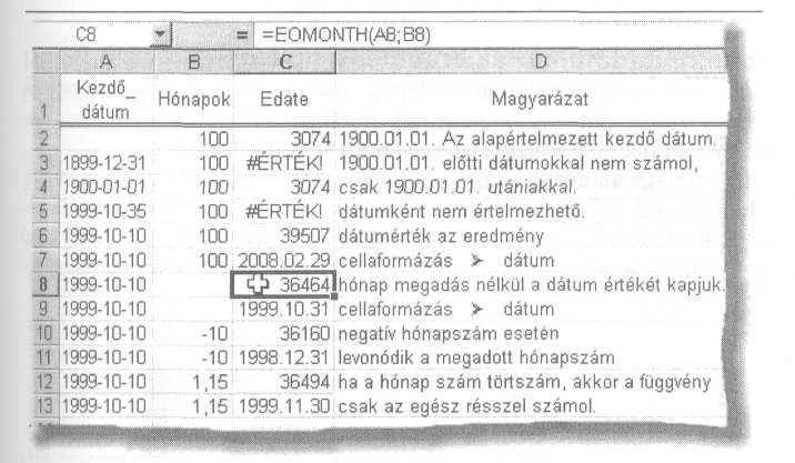 DÁTUM ÉS IDİ FÜGGVÉNYEK DÁTUM- ÉS IDİKEZELİ FÜGGVÉNYEK A kezdı_dátum értéke megadható - közvetlenül vagy hivatkozással - szövegként, dátumértékként számmal vagy más képletek, illetve