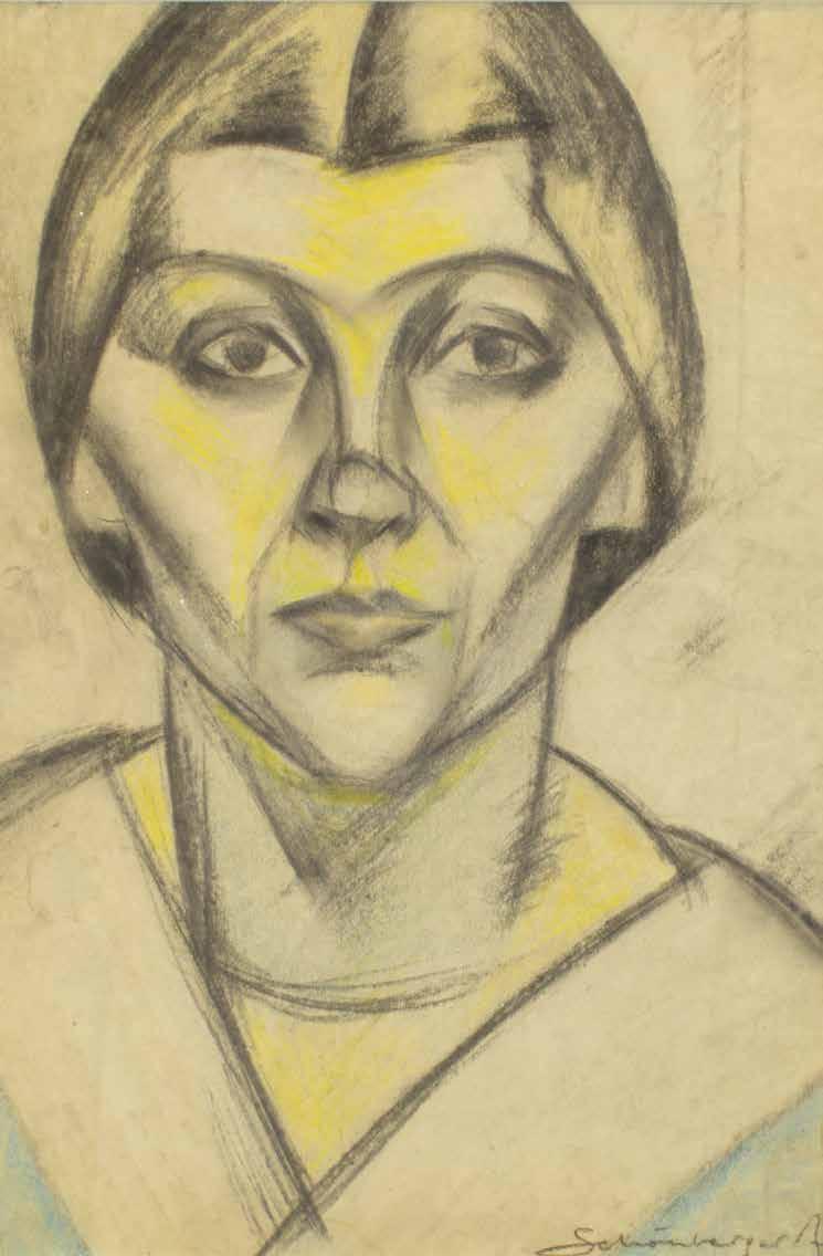 253. tétel SCHÖNBERGER ARMAND ( 1885-1974 ) Női portré 36 x 24 cm