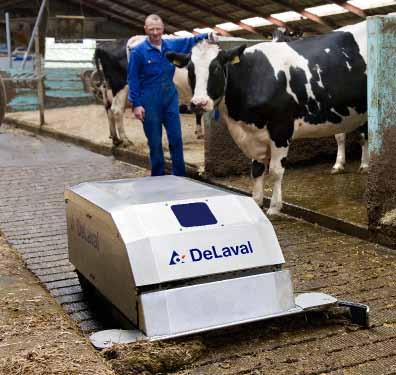 Korszerű és csendes A DeLaval RS250 trágyarobot egy valódi robot az Ön szolgálatában.