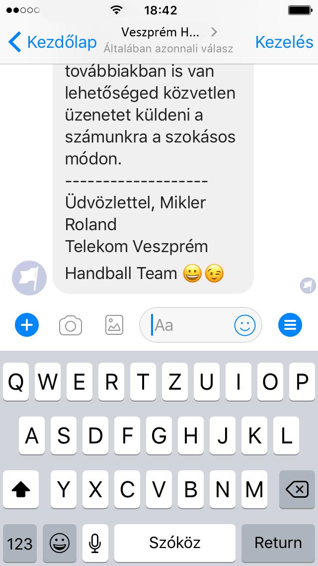 A ChatBot bizonyos kérdésekre automatikusan tud válaszolni,