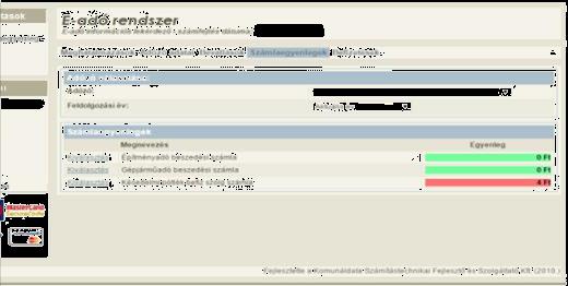Az online bankkártyás fizetés használata a következő lépésekből áll: 1, Az E-ADO rendszerbe történő sikeres bejelentkezést követően érhető el a Számlaegyenlegek menüpont, amelynek kiválasztásával
