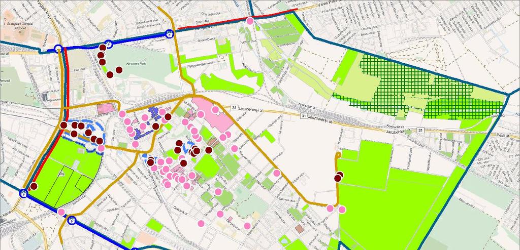 77. ábra: Értéktérkép Társadalom és humán infrastruktúra értékei Sportmúlt, rekreáció Jelentős sportmúlttal és jelennel rendelkezik Kőbánya.