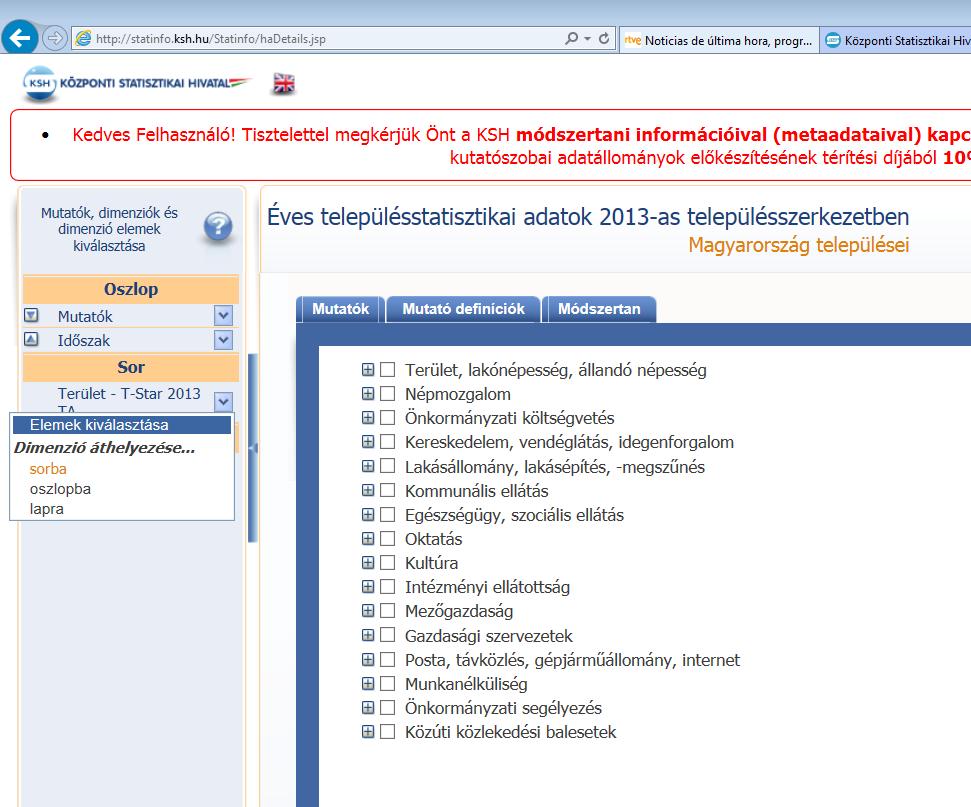 adatsorokat. 5.