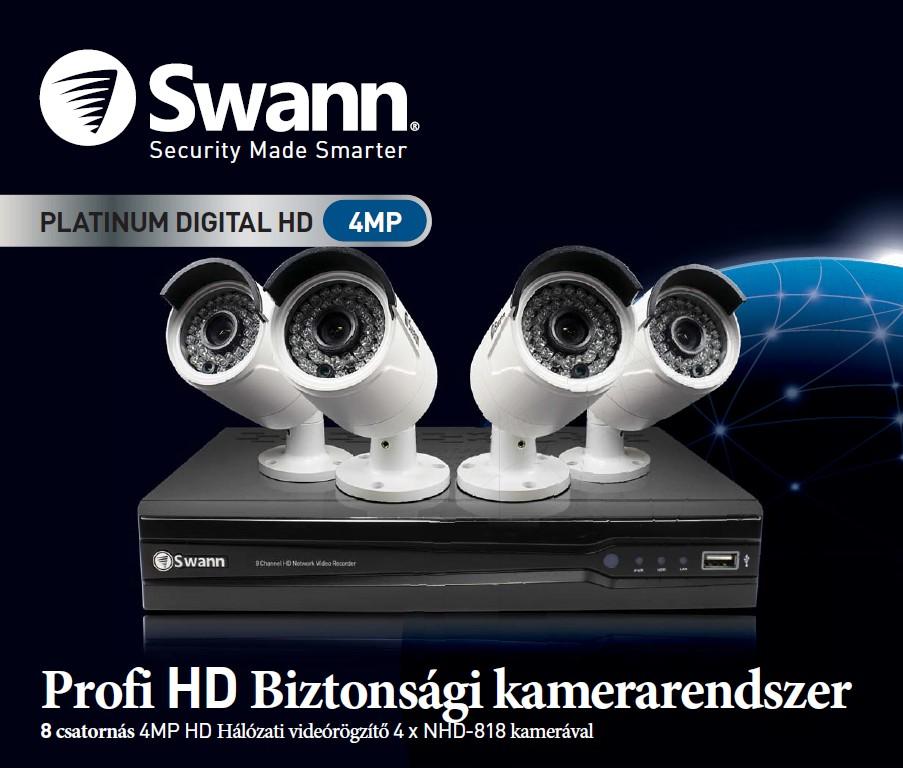 33 Tartsa szemmel otthonát és üzletét a 4 Megapixeles szuper HD Swann rendszerekkel! Professzionális, könnyen használható, 4 MP felbontású kamera otthona vagy üzlete megfigyelésére.