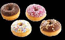 67 g 48x67 g 18% Akció TOP Donut 4 mix (csoki, vanília, karamella, mogyoró) CSM cca.