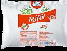 1 liter Új Fino Gasztroföl, tömlős 20% 5 kg TÚRÓ (előhűtött)