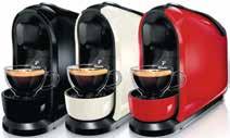 Tchibo Cafissimo Pure kávéfőző, 3 gőznyomásfokozat automatikus vízadagolással, 15 bar nyomás, Eszpresszó, Cafe Crema, filteres kávé vagy tea készítésére