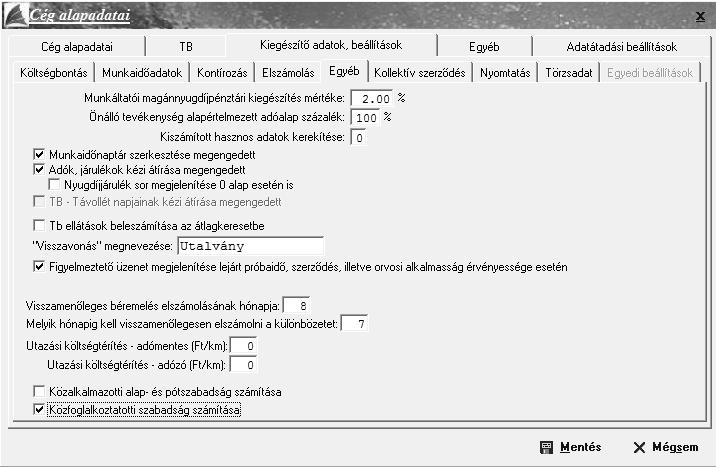 beállítások jelölése, ezért készítettük el az új céges szintű beállítási lehetőségeket a csoportos számfejtésekhez kapcsolódóan.