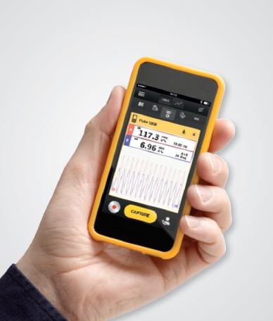 Egyetlen eszköz mér feszültséget, áramot ellenállást vagy kapacitás a hullámformák kijelzésén túlmenően Fluke Connect mobil alkalmazás kompatibilitás Az automatizált ipari gépészeti berendezések