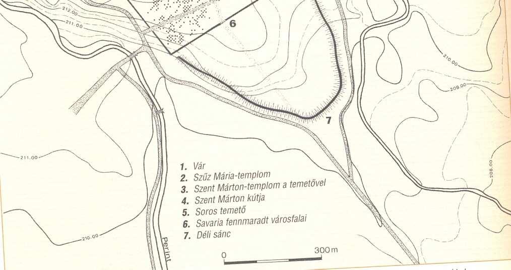 és a templomokkal 53 A térképen jól látható az 1-es számmal jelzett vár,