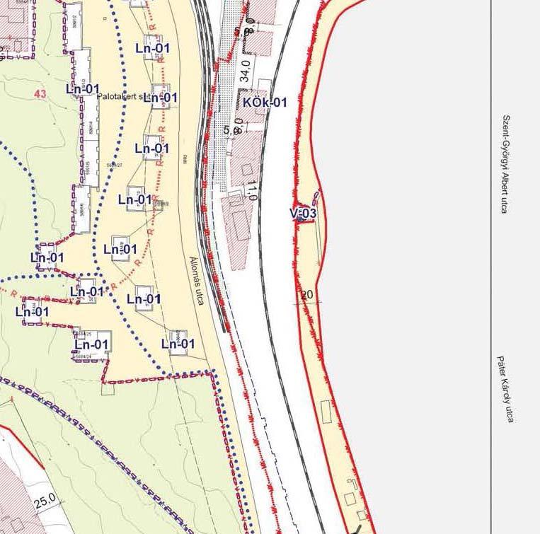 2. ábra. Részlet a hatályos szabályozási terv 8.