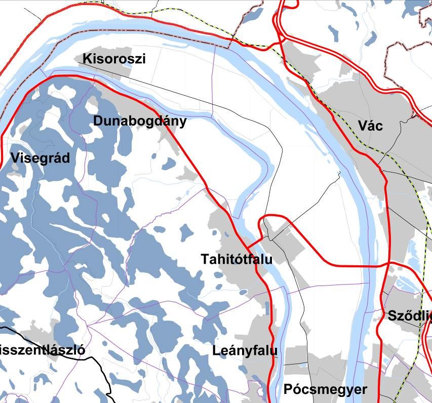 THITÓTFLU KÖZSÉG TELEPÜLÉSSZERKEZETI TERV MÓDOSÍTÁS VÉLEMÉNYEZÉSI NYG Budpesti gglomeráció Területrendezési Tervéről szó