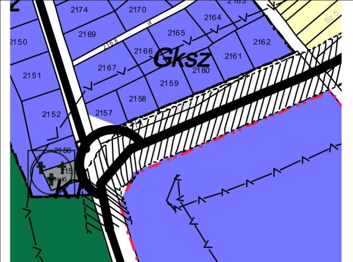 .. Elkerülő déli cstlkozás tervezett szályozását módosítni szükséges, mert tervezett kilkítás ellehetetleníti - telek eépíthetőségét.