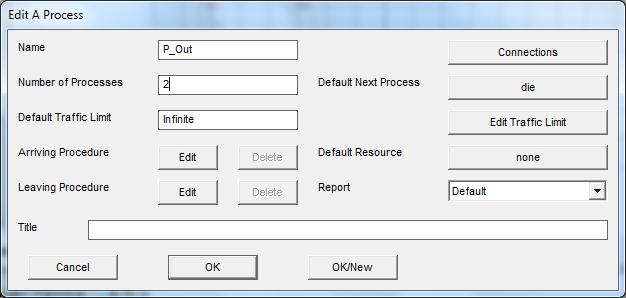 P_Out létrehozása: Megjegyzés: A Number of Processes mező értékét kettőre kell állítani!