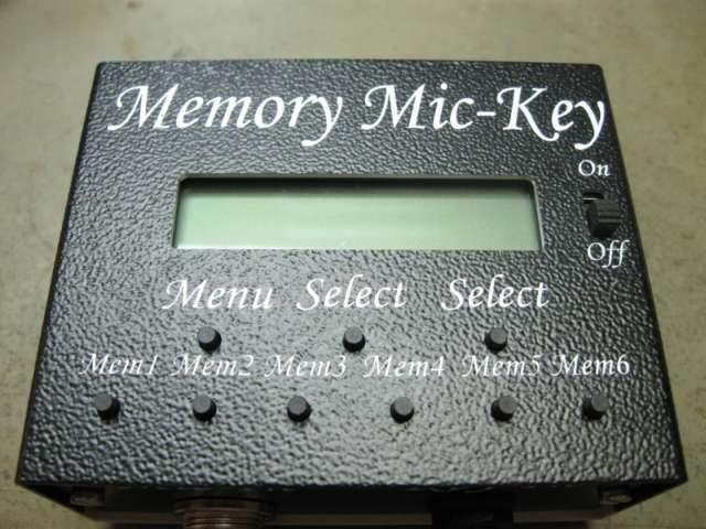 Memory MIC Key HA1NBS Design V1.0 Üdvözlő szöveg: M e m o r y M i c K e y H A 1 N B S D e s i g n B a t t e r y 9 V O K Telep feszültség figyelés.