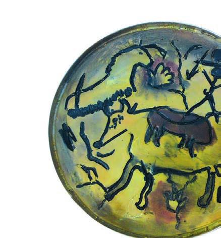 Az ősember művészete Karcolás és festés Készíts őskori motívumokból kiinduló