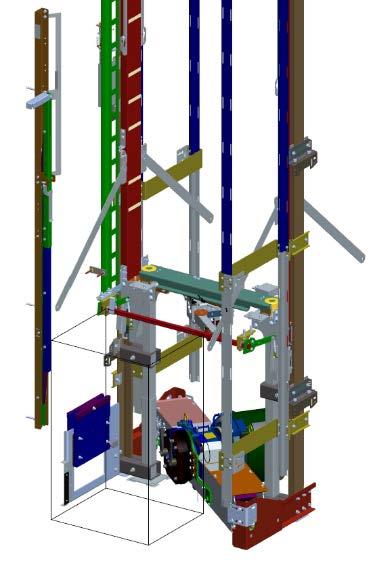 Süllyesztéki védőtér KONE NanoSpace Minimális kabin és süllyeszték méretek szükséges védőterei (EN81-1) Kisebb süllyeszték EN81-21