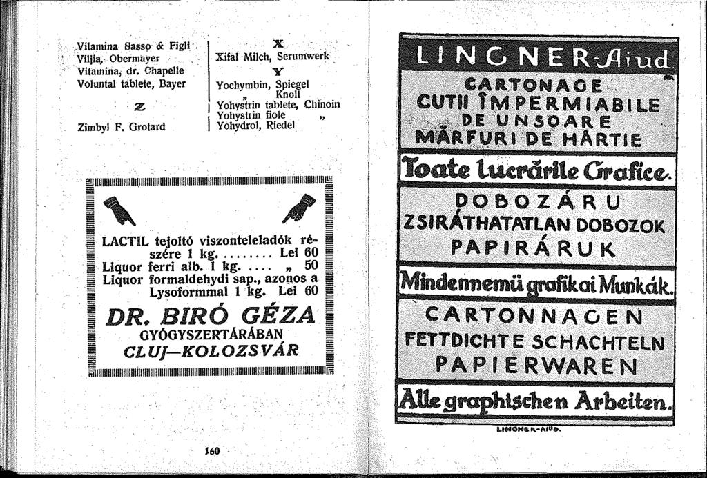 ,Vílaptina Sass9--&-_Figi_, Viljia,, Obermay~r Vitamina, dr. Chapelle Voluntal tablete, Bayer Z Zimbyl F. Grotard x. Xifal Milch, Serumwerk.