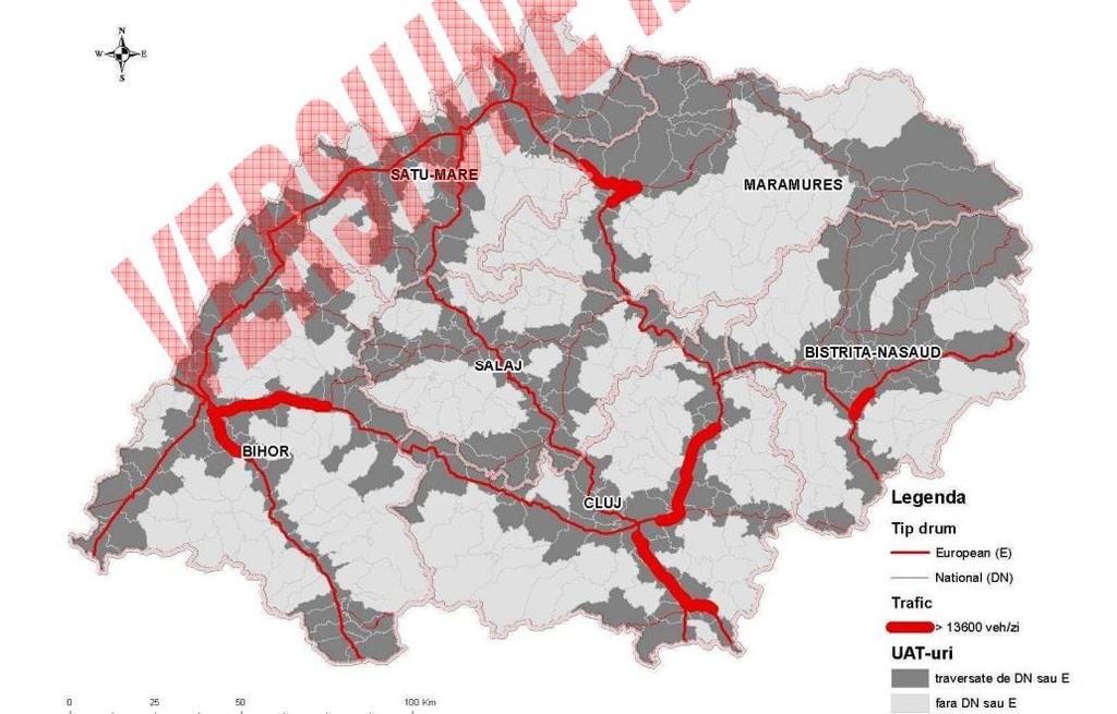 există puncte de trecere corespunzătoare. Cele două poduri constituie punctele slabe atât în circulația județului, cât și în cea a municipiului, mai ales în orele de vârf (Szilágyi F. 2004).