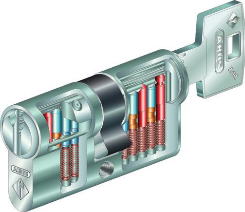 Hengerzárak zárrendszerekhez Abus Zolit 1000 Egyedi HBZ profillal Kulcskép csere Biztonsági jellemzők Hatékony letapogatásos nyitás elleni védelem Erősített fúrásvédelem