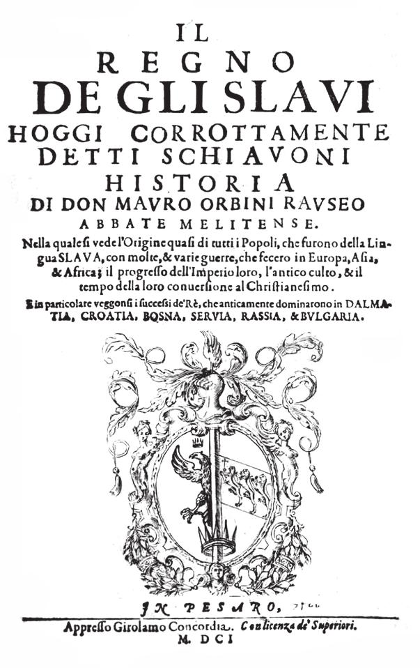 Mauro Orbini műve, A szlávok királysága (1601) A Lazarevicsek leszármazása, Vuk fiával, Bran kovics