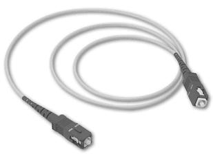 . Duplex patch-cord (prespojni kabl). Simplex patch-cord (prespojni kabl) 3. Pigtail (završni kabl) 3. На слици је приказан оптички кабл који се назива:.