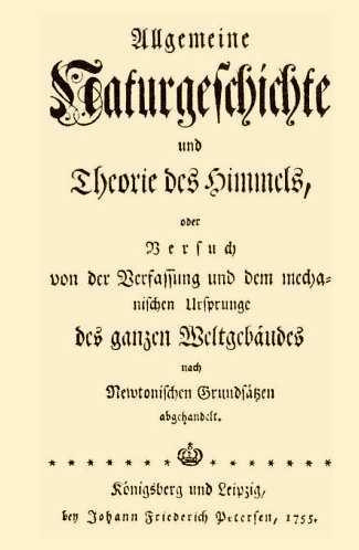 107 Allgemene Naturgeschiclzte und Theorie des Himmels oder Versuch von der Verfassung und dem mechanischen Ursprunge des ganzen Weltgebäudes nach Newtonischen Grundsätzen abgehandelt (Általános