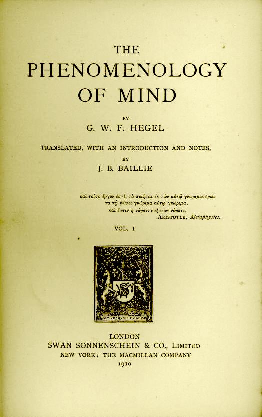 A Szellem fenomenológiája The Phenomenology of Mind Phánomenologie des Geistes (1910.) angolnyelvő kiadása, vagy (1807.) németnyelvő kiadása The Phenomenology of Spirit 4.76. ábra 4.77.