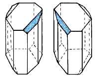 lapszögek állandóságának törvényét. Ez azt jelenti, hogy a kristályokon mint konvex poliédereken a lapok hajlásszögei a kristály alakjától és méretétıl függetlenül állandóak.