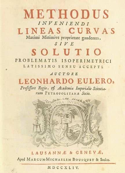 70 A berlini évek alatt (1741-1766) elért tudományos eredményei alapvetık. A híres Methodus invenienendi lineas curvas, 1744.