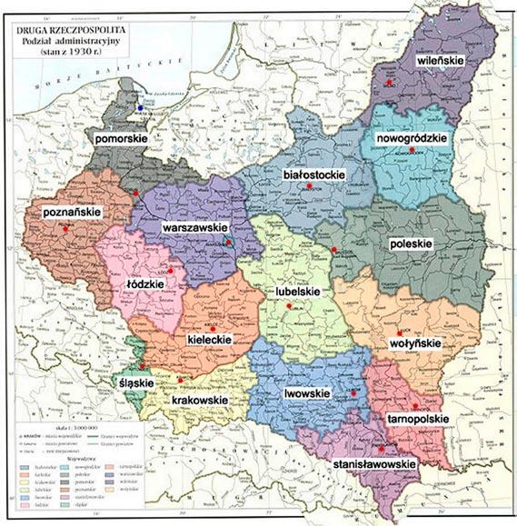 Lengyelország és Magyarország térképe Mapa Polski i Węgier Po ponad stuletnim niebycie na politycznej mapie Europy Rzeczpospolita Polska ponownie wróciła na należne jej miejsce wśród narodów starego