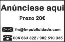 ALÚGASE LOCAL EN VILALBA PARA BAR, CAFETERÍA, PUB OU CALQUERA OUTRO TIPO DE ACTIVIDADE EN ZONA CÉN TRICA. PREZO ECONÓMICO E A CONVIR. INTERESADOS CHAMAR AO 636 307 595.