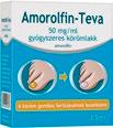 Széles spektrumú gombaölő hatóanyaga a körömlemezbe és a körömágyba hatolva fejti ki hatását. Elég csak heti egyszer használni! Hatóanyag: amorolfin. TEVA Gyógyszergyár Zrt.