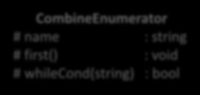 outstream Copying # init() : void {override # add() : void {override -*enor CombineEnumerator # name :