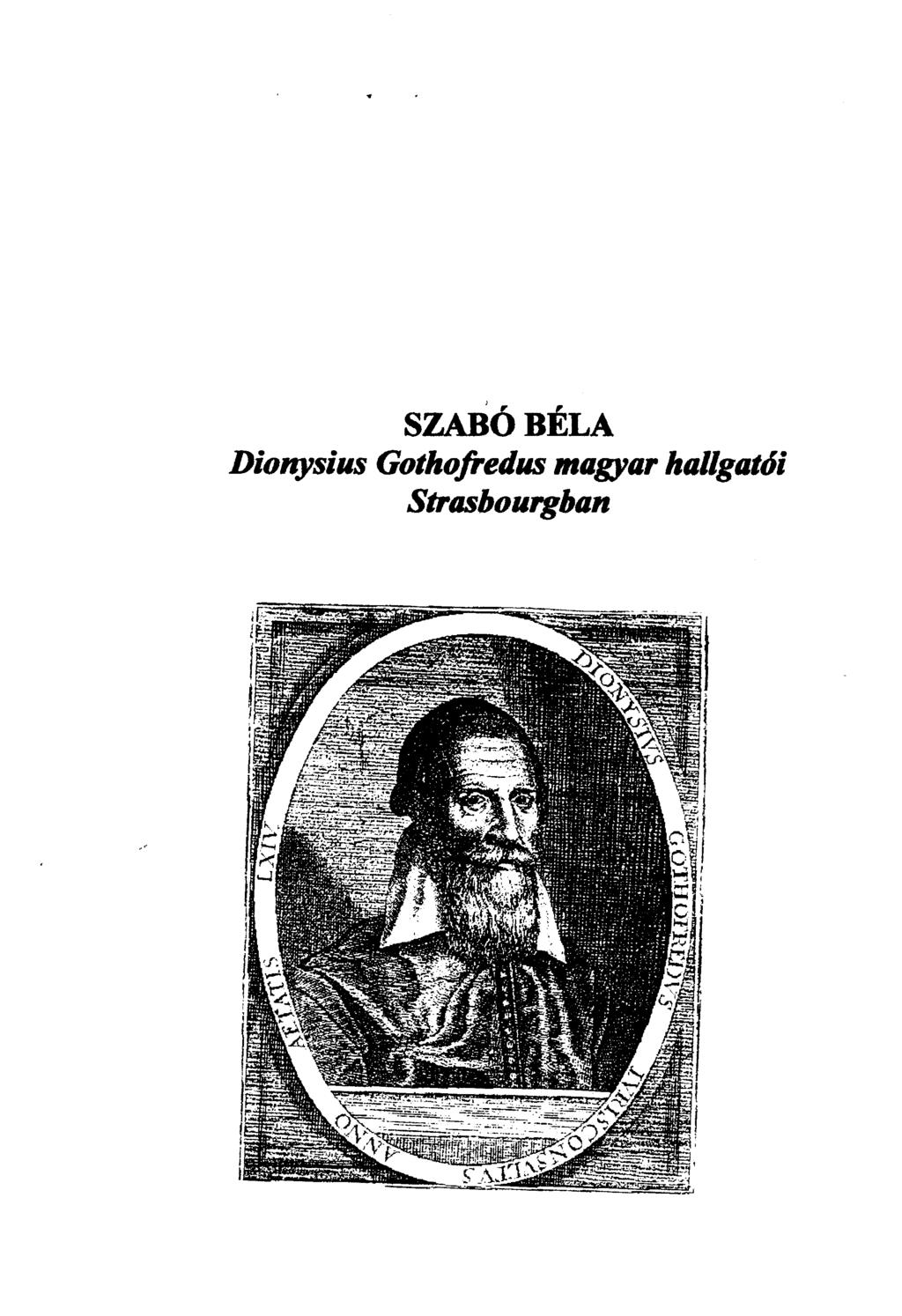 SZABÓ BÉLA Dionysius