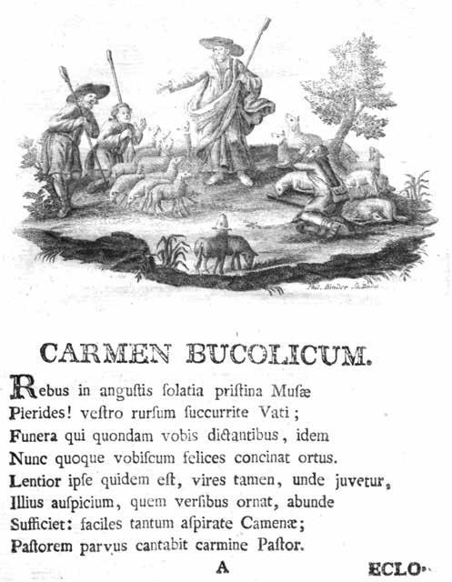 Ányos Pál: Nagyméltóságú Galanthai Gróf Eszterházi Pálnak pécsi püspökségre lett felemeltetését inneplő versek (1781, részlet) Szüzek!