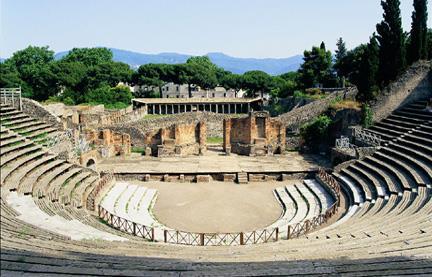 Pompei, Nagy színház, i.e. 80 12 BME GTK 2017. október 10.