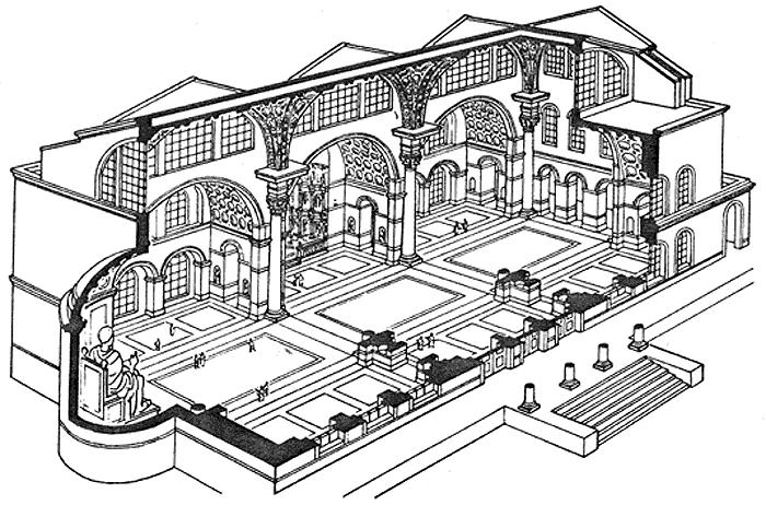 Róma, Constantinus/Maxentius Basilica, i.sz. 312-316 39 BME GTK 2017.