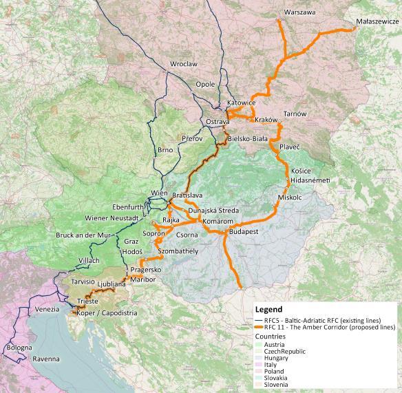 Az RFC 11-es korridor (Amber) Az Európai Bizottság Egységes Európai Vasúti Térség albizottsága 2016.