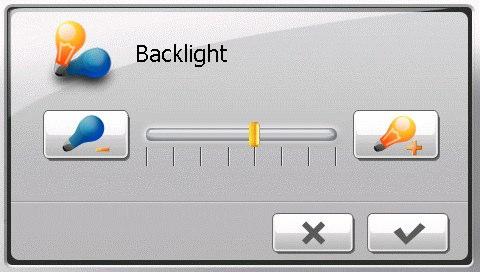 Kilépéshez érintse meg a gombot. A következő részekben a különböző gombokat és azok funkcióinak leírását találja. 3.2 Háttérvilágítás { xe "Backlight" } 1.