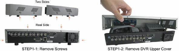 19) LOOP / INPUT (For channel 1~4) LOOP: Hurkolt videó kimenet (1-4 csatorna) INPUT: Videó bemenet (1-4 csatorna): csatlakozás a képforráshoz, mint például kamera.