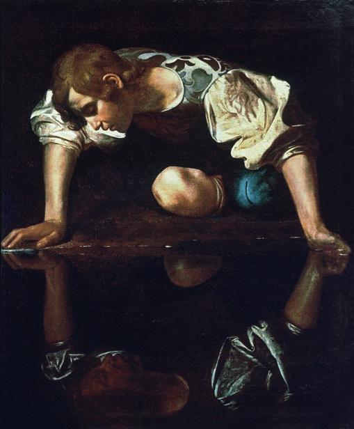 1. Caravaggio: Nárcisz, 1598 1599, olaj, vászon,