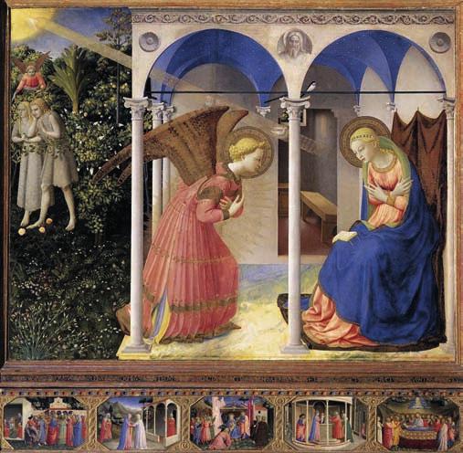 2. Fra Angelico: Angyali üdvözlet,