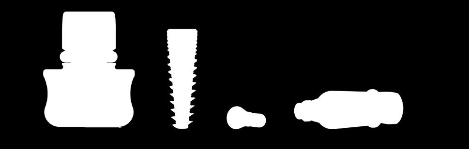 Az implantátum zárócsavarja szintén az üveg záró dugójában található meg.