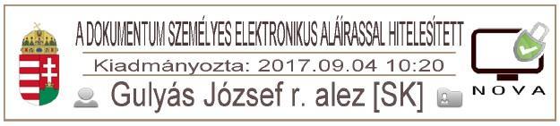 8 44. Szabad fájl formátumú (Open File Format) dokumentumok (XML-DSig típusú), PDF formátumú dokumentumok (PAdES típusú), XML formátumú dokumentumok (XAdES típusú) elektronikus bélyegzővel és