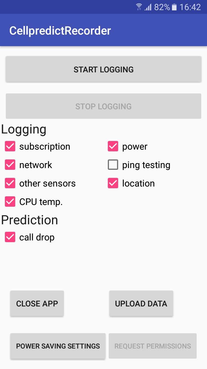 Logging app and time series sample for illustration